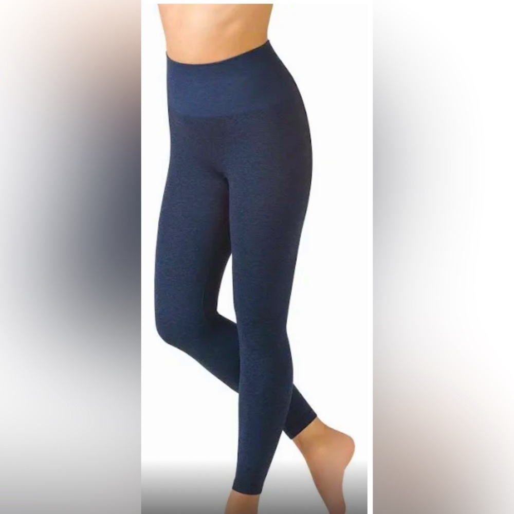 WARNER’S BLISSFUL BENEFITS LEGGINGS  BLUE COLOR NO MUFFIN TOP SEAMLESS 2X/3XSIZE